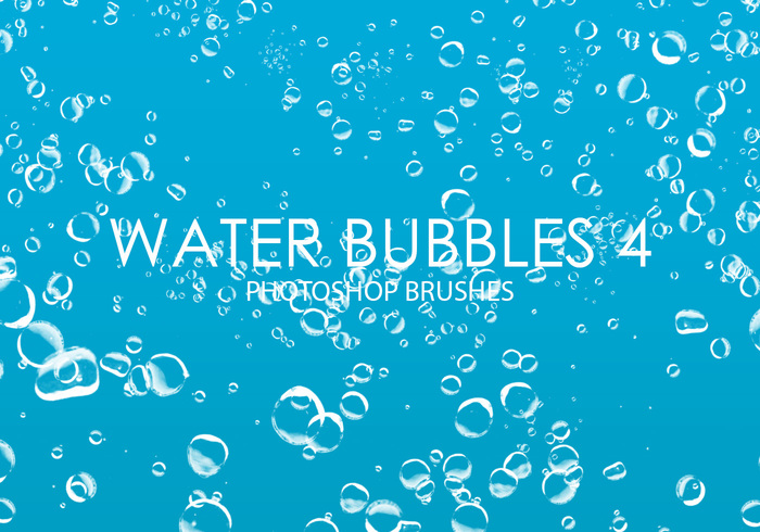 free water bubbles photoshop brushes 4