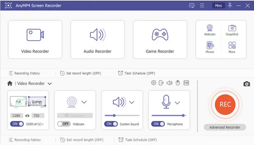 anymp4 screen recorder free download 01